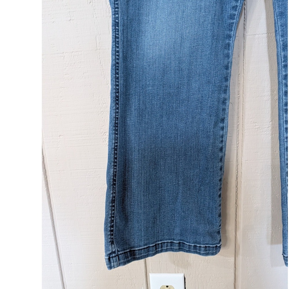 Spanx Denim Cropped Kick Flare Jeans Vintage Wash 1X Tall 20541T - Picture 6 of 12
